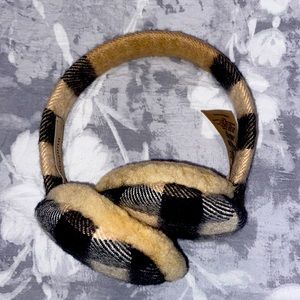 Classic Large Check Burberry Earmuffs